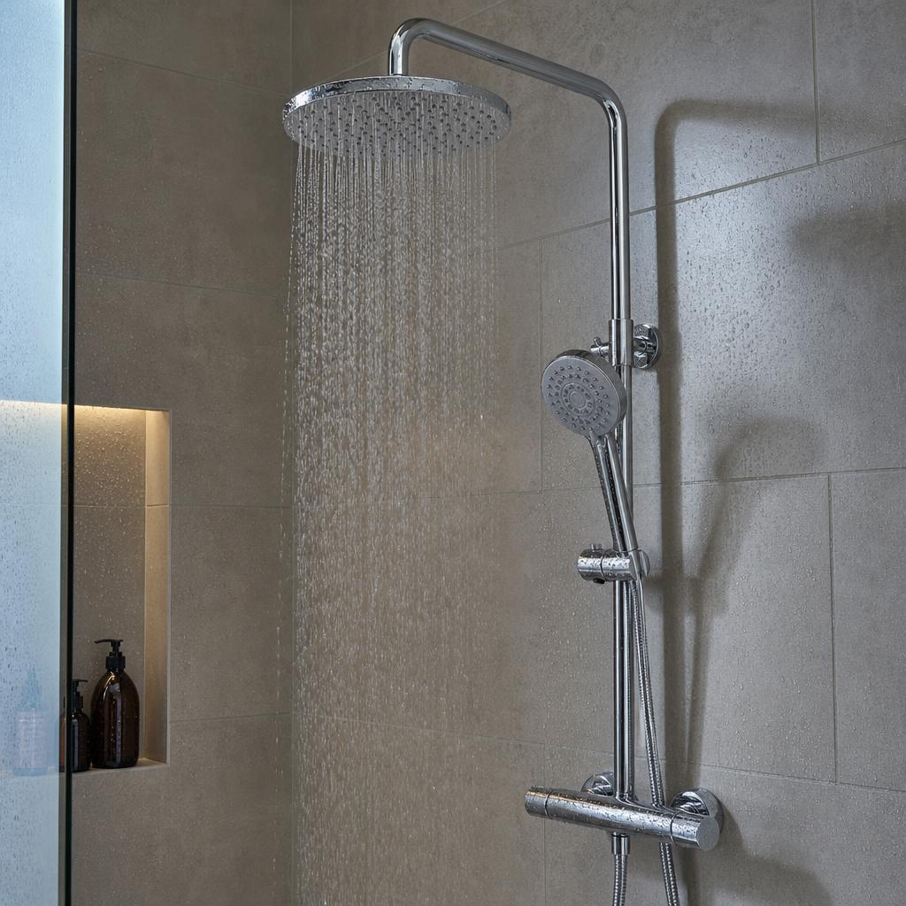 Newly installed bathroom vanity mixer tap and clean copper pipework in a Hoppers Crossing home.