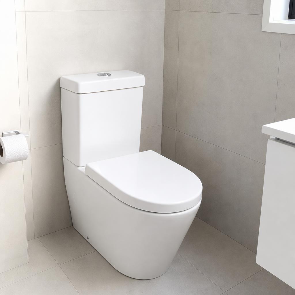 Newly plumbed office kitchenette and bathroom in a Werribee commercial fit-out.
